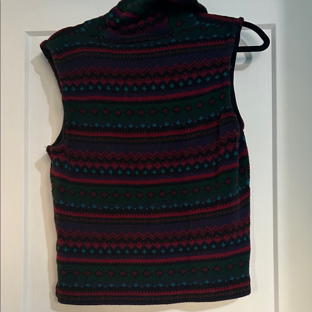 🎉HP🎉Chaps Multicolor Patterned Vest - Picture 4 of 4